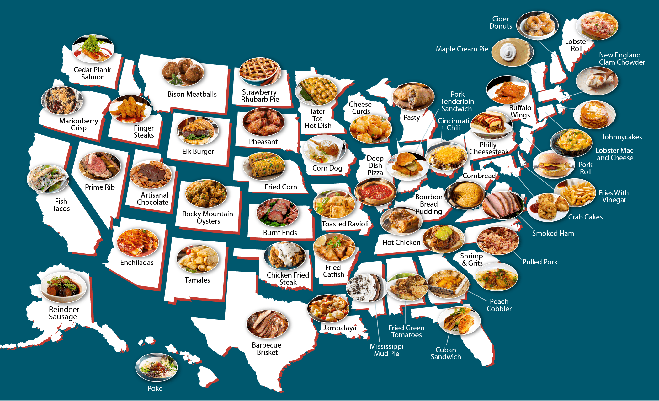 Flavored Nation National Dish Map